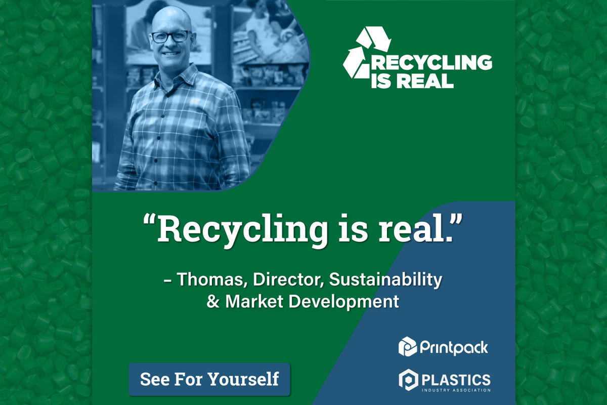 PLASTICS Releases New Recycling is Real Video Featuring Printpack