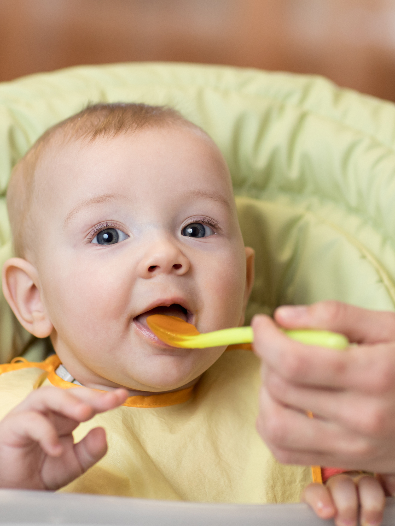 baby eating food