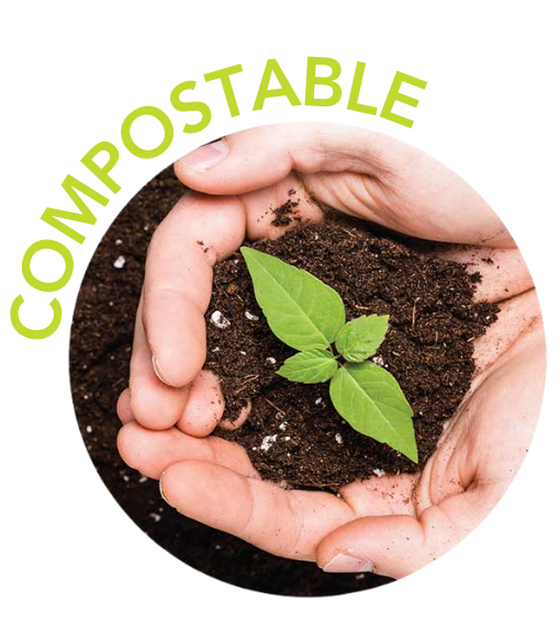 Compostable Packaging Icon